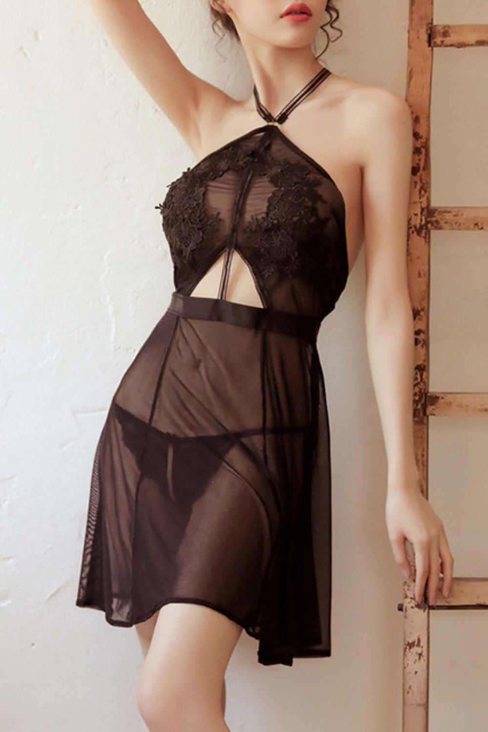 Women Solid Pattern Breathable Thin Stylish Lingerie
