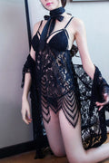 Women Beautiful Hollow Lace Trendy Night Lingerie