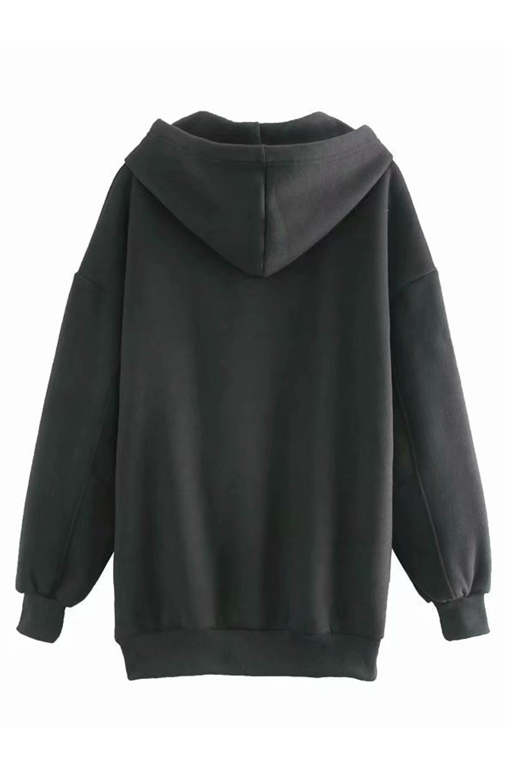 Women Solid Adjustable Hat Pouch Pocket Elasticated Hoodie