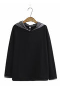 Women Solid Colored Warm Casual Long Sleeve Hoodie