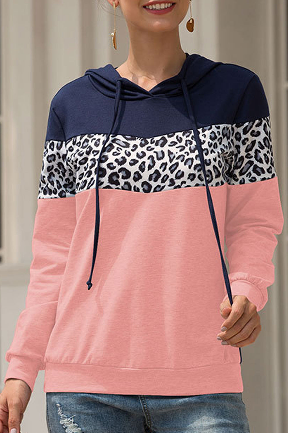 Women Comfortable Long Sleeve Stylish Printed Pattern Hoodie