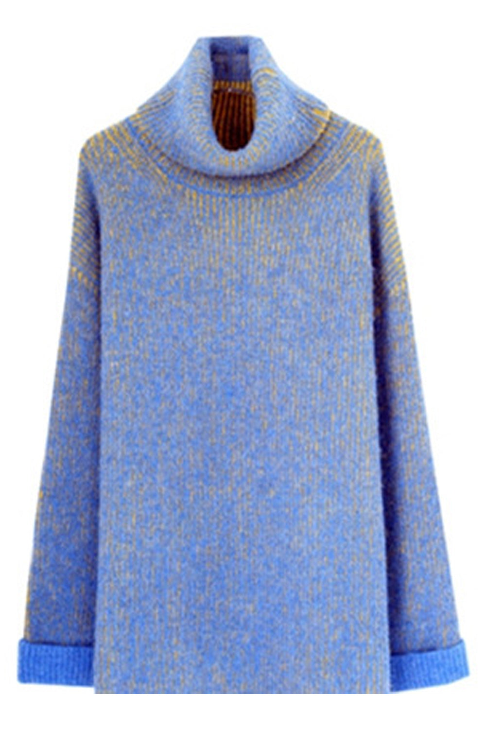 Women Sleek Turtle Neck Loose Thick & Warm Sweater