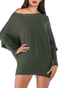 Women Elasticated Off Neck Full Sleeve Warm Winter Sweater