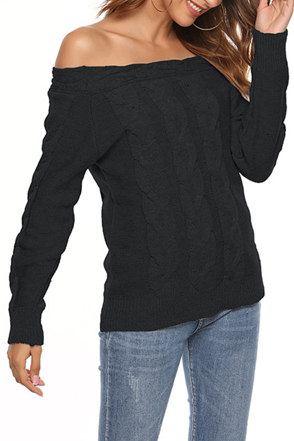 Women Pullover Warm Round Neck Slim Winter Sweater