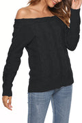 Women Pullover Warm Round Neck Slim Winter Sweater