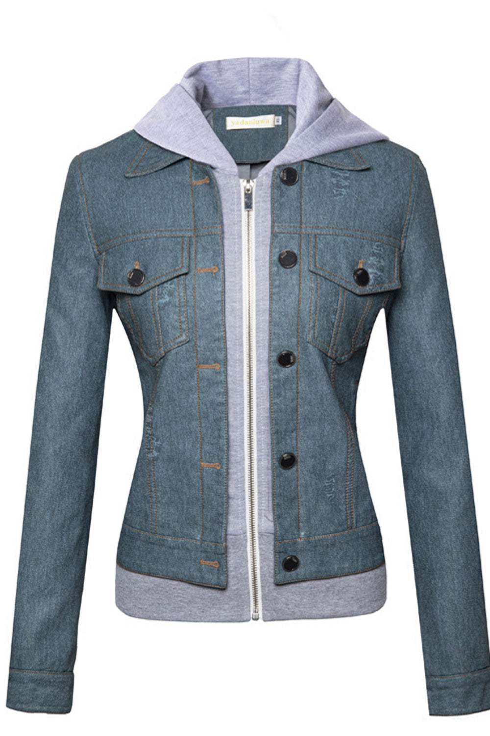 Women Comfortable Slim Fit Pocket Styling Long Sleeve Leather Jacket