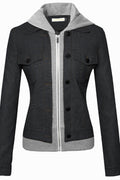 Women Comfortable Slim Fit Pocket Styling Long Sleeve Leather Jacket