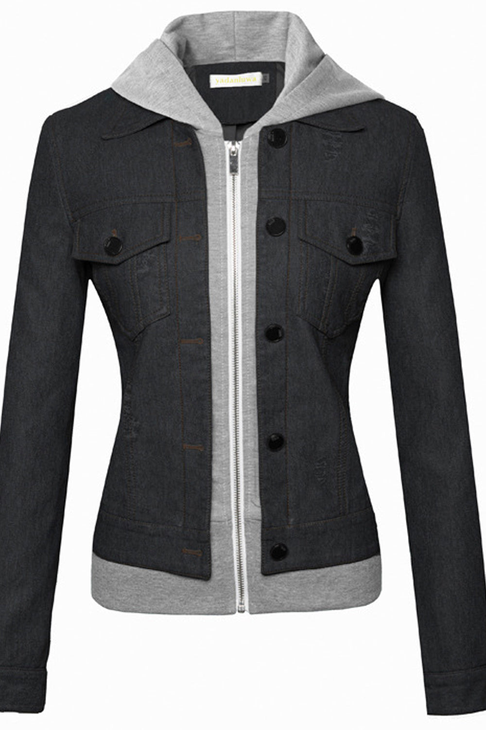 Women Comfortable Slim Fit Pocket Styling Long Sleeve Leather Jacket