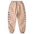 Kids Boys Comfortable Solid Colored Side Lines Relax Fit Stretchable Waisted Pant