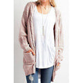 Women Solid Color Casual Warm Cardigan