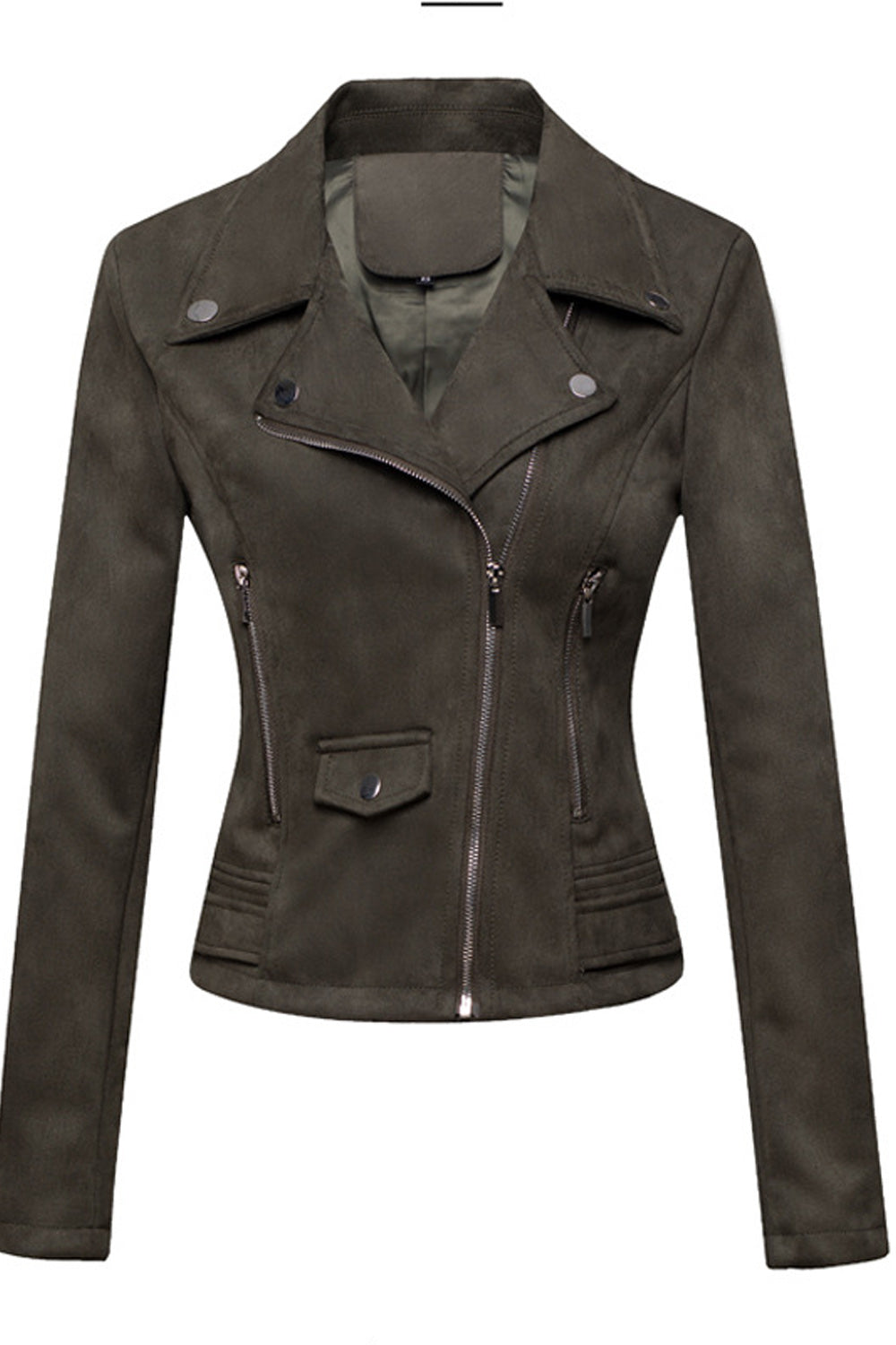 Women Fashionable Solid Colored Stylish Long Sleeve Jacket