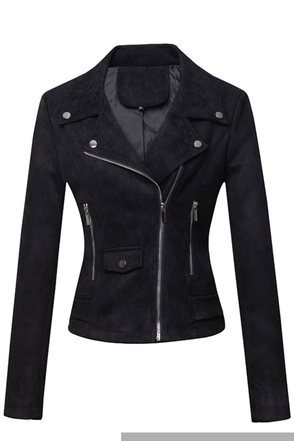 Women Fashionable Solid Colored Stylish Long Sleeve Jacket