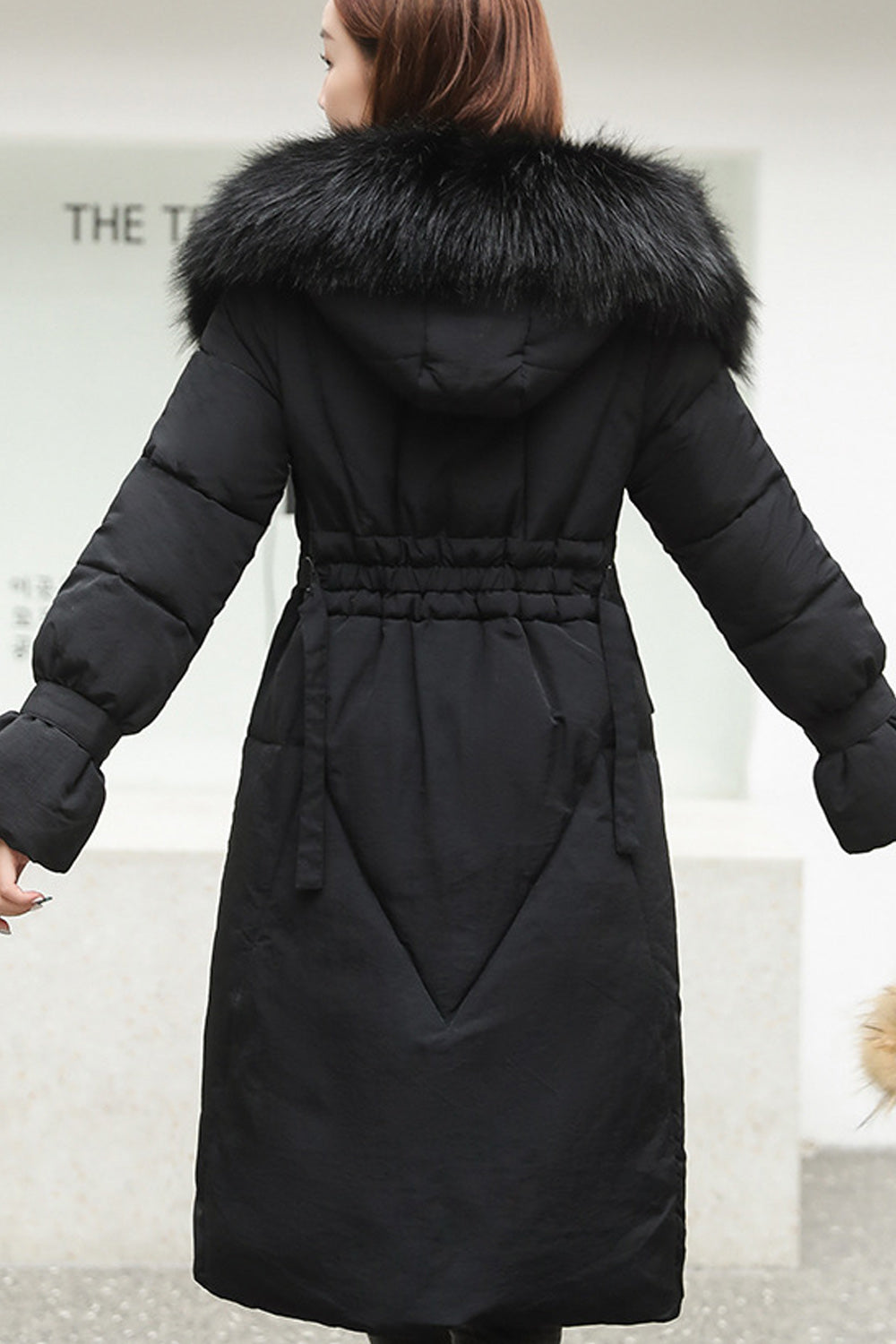 Women Elegant Solid Colored Warm Pocket Styling Padded Jacket