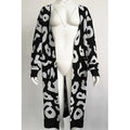 Women Fairy Long Leopard Print Cardigan