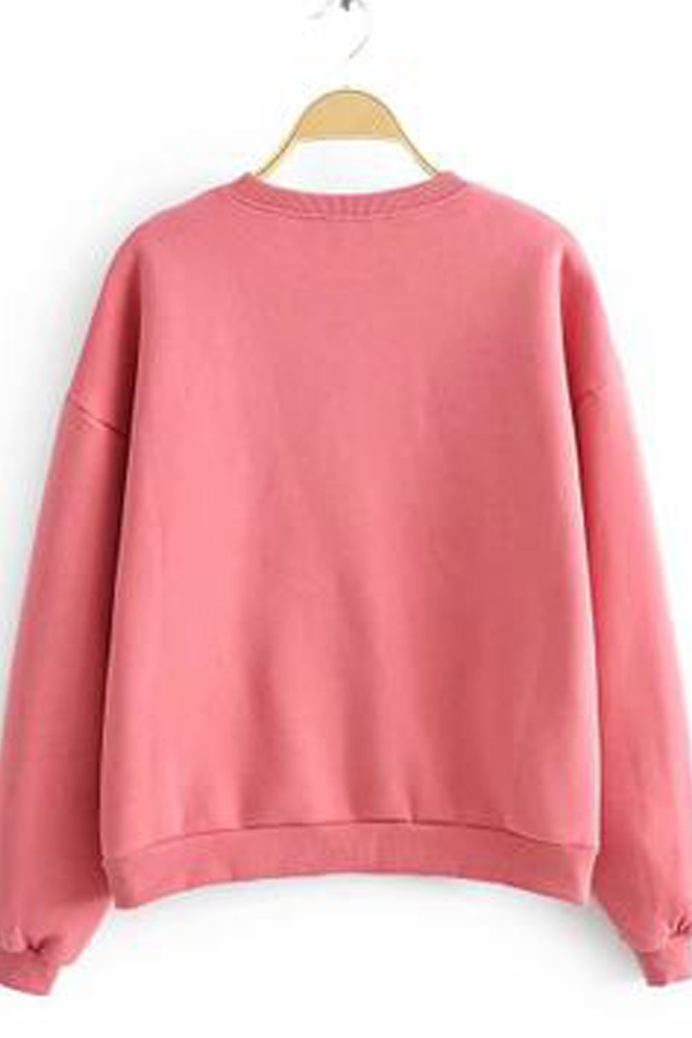 Women Fashionable Cartoon Printed Easy Round Neck Convenient Sweatshirt