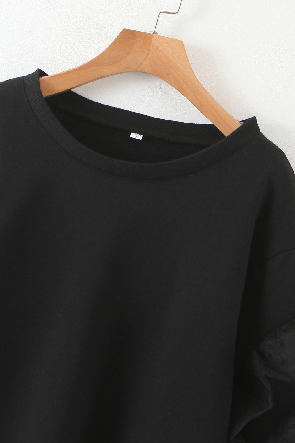 Women Ribbed Cuff Solid Colored Soft Comfy Sweatshirt