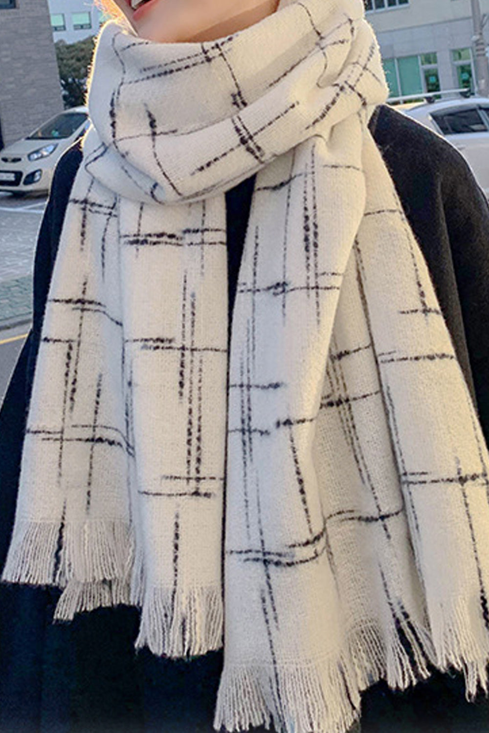 Women Hair Decoration Cozy Long Winter Casual Muffler