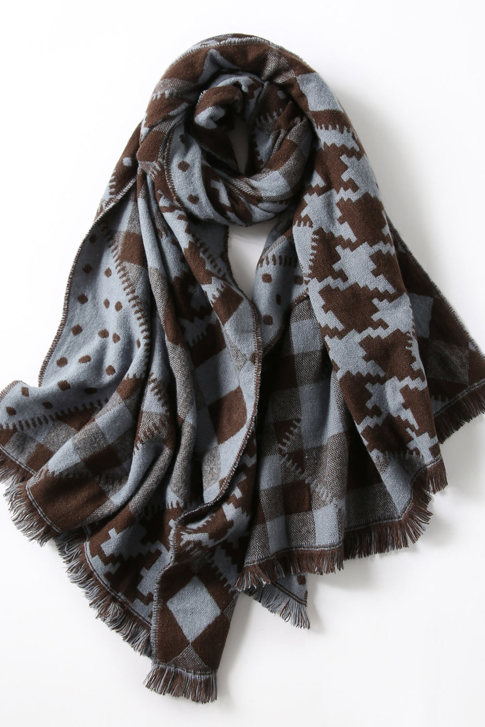 Women Thick Trendy Hair Decorated Comfortable Muffler