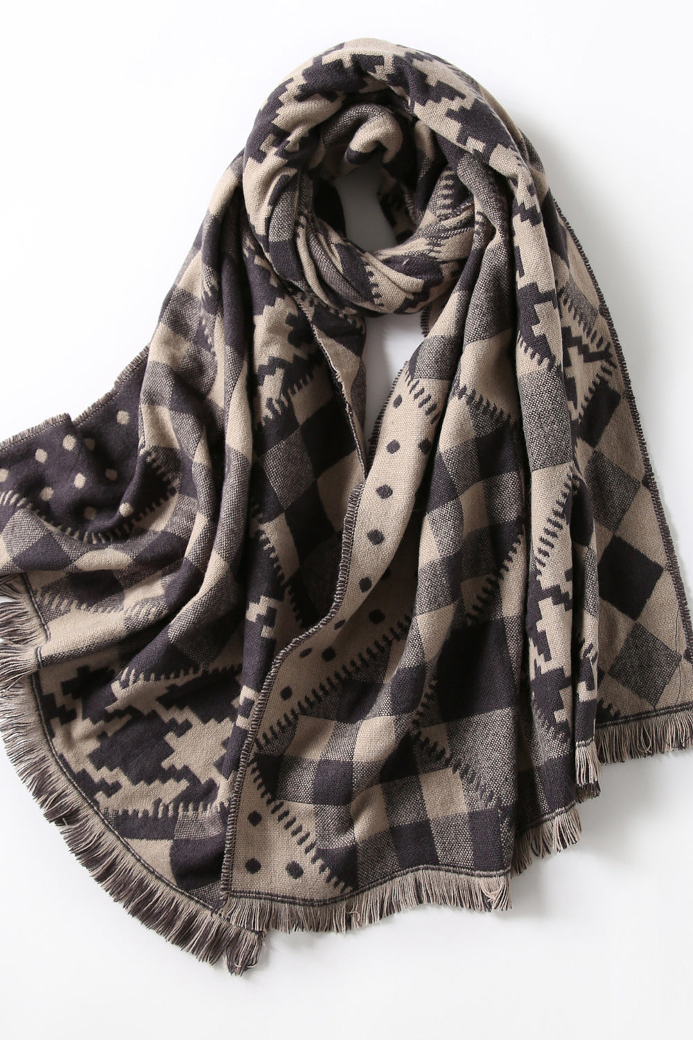 Women Thick Trendy Hair Decorated Comfortable Muffler