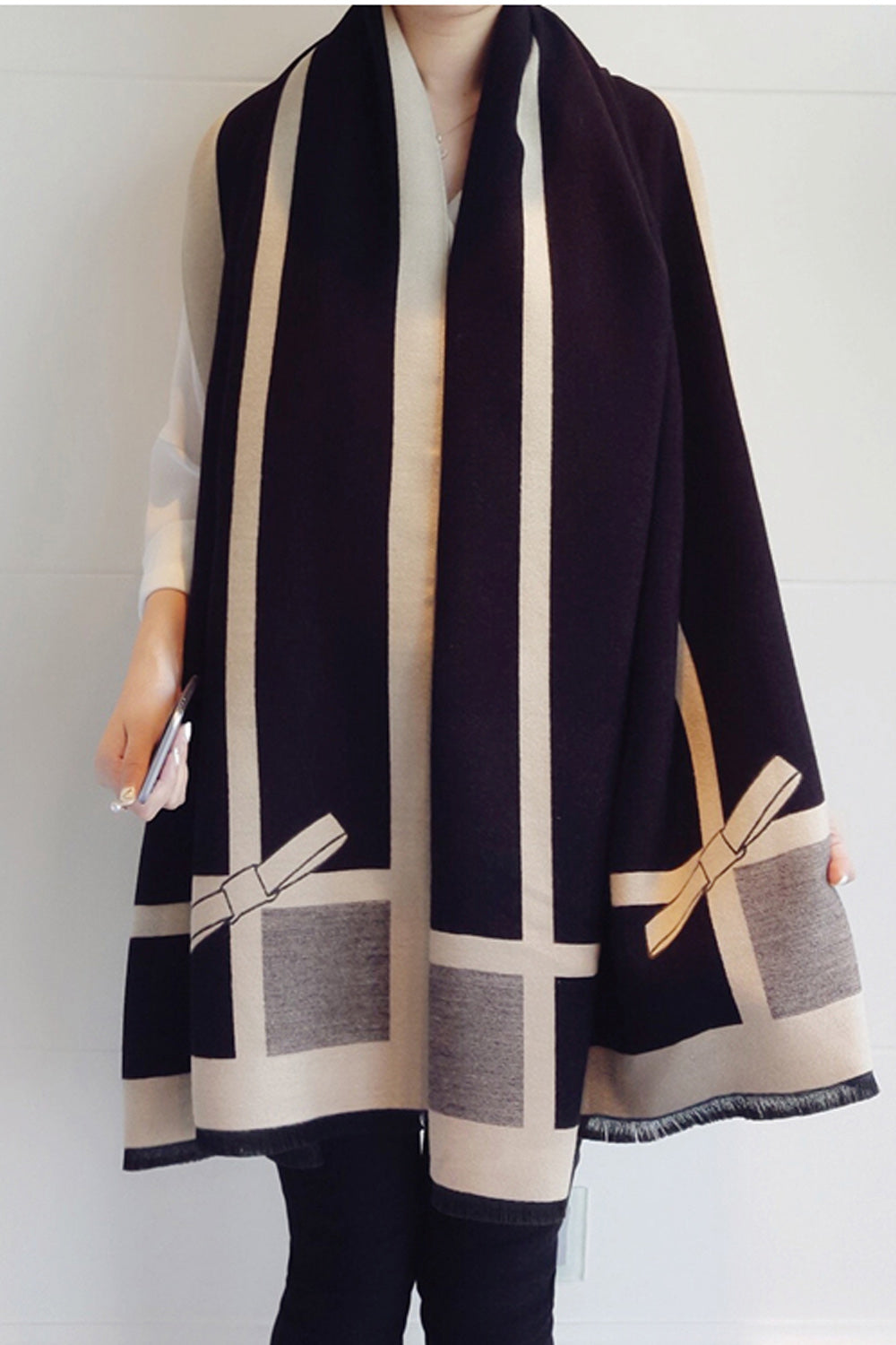 Women Breathable Printed Style Thick Casual Muffler