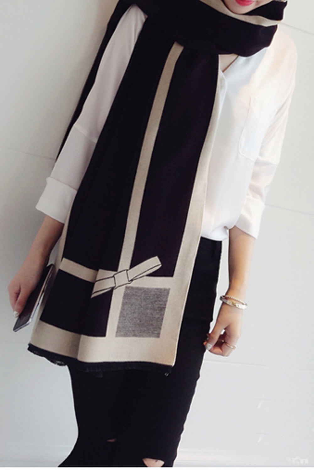 Women Breathable Printed Style Thick Casual Muffler