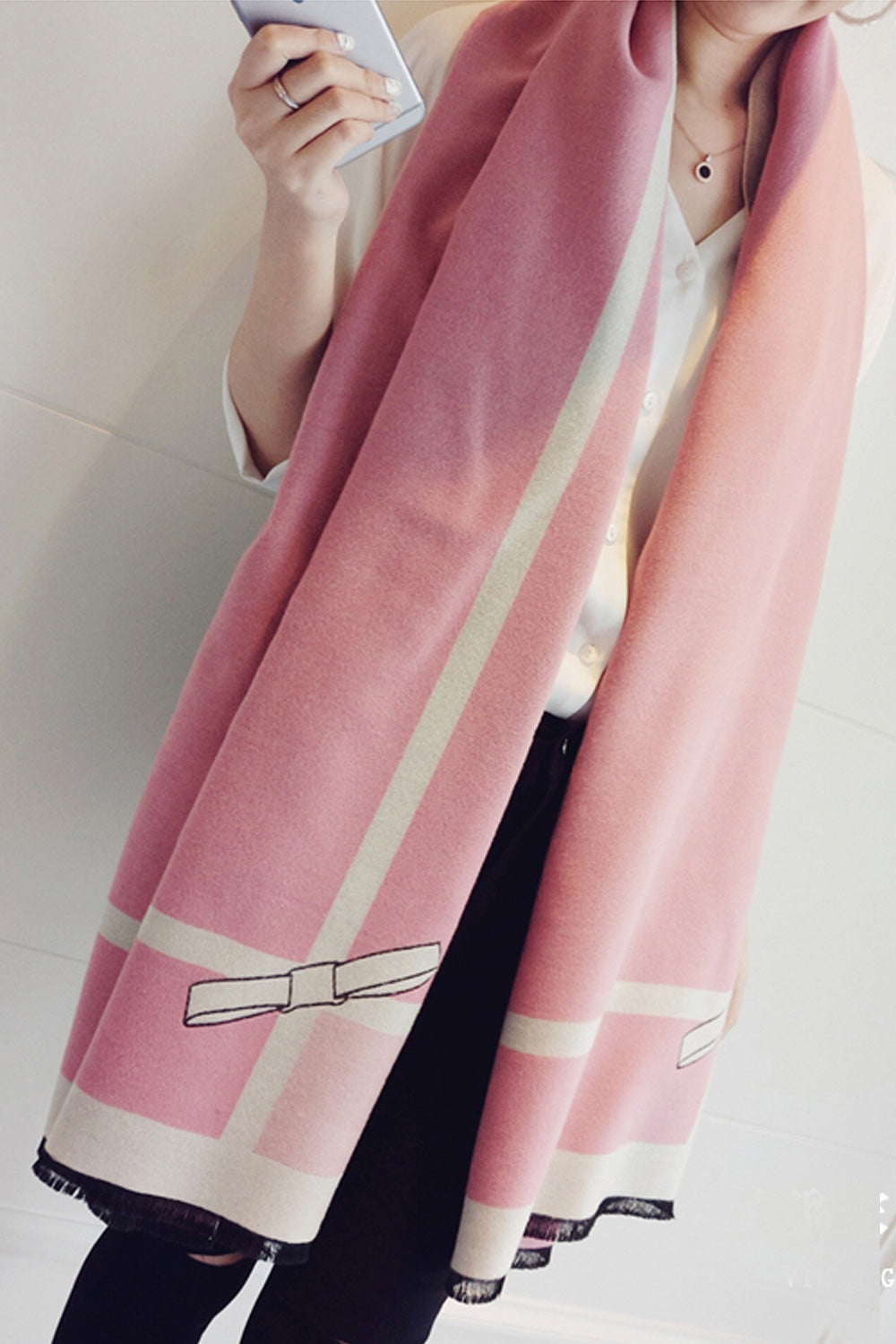 Women Breathable Printed Style Thick Casual Muffler
