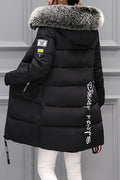 Women Pocket Styling Long Sleeve Warm Winter Casual Padded Jacket