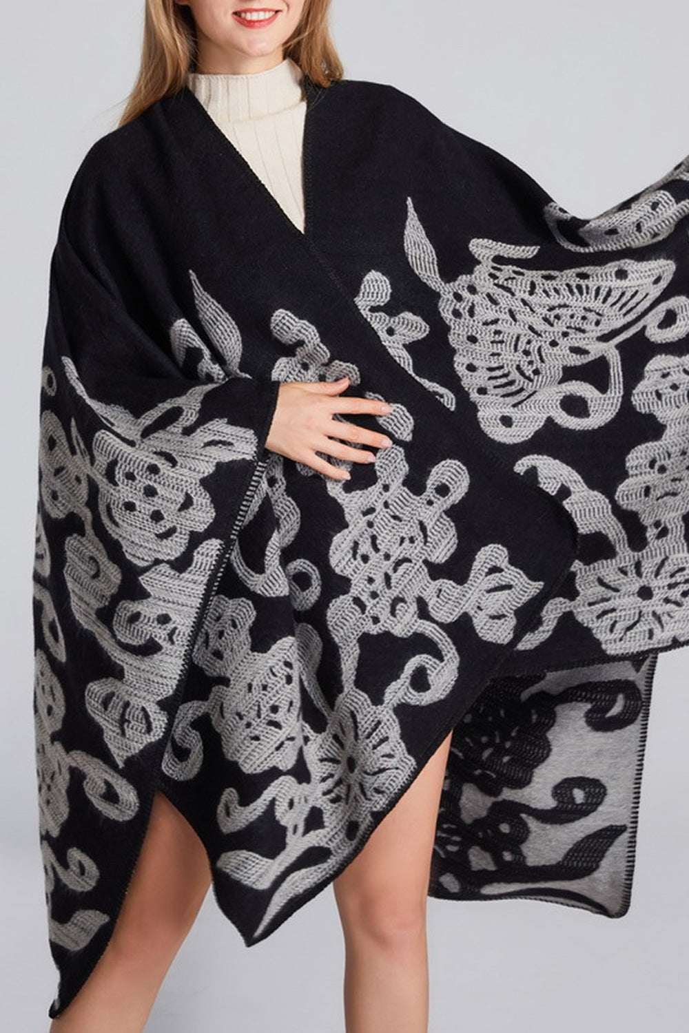 Women Cashmere Solid Colored Stylish Casual Autumn Shawl