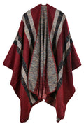 Women Simple Solid Colored Warm Convenient Winter Shawl