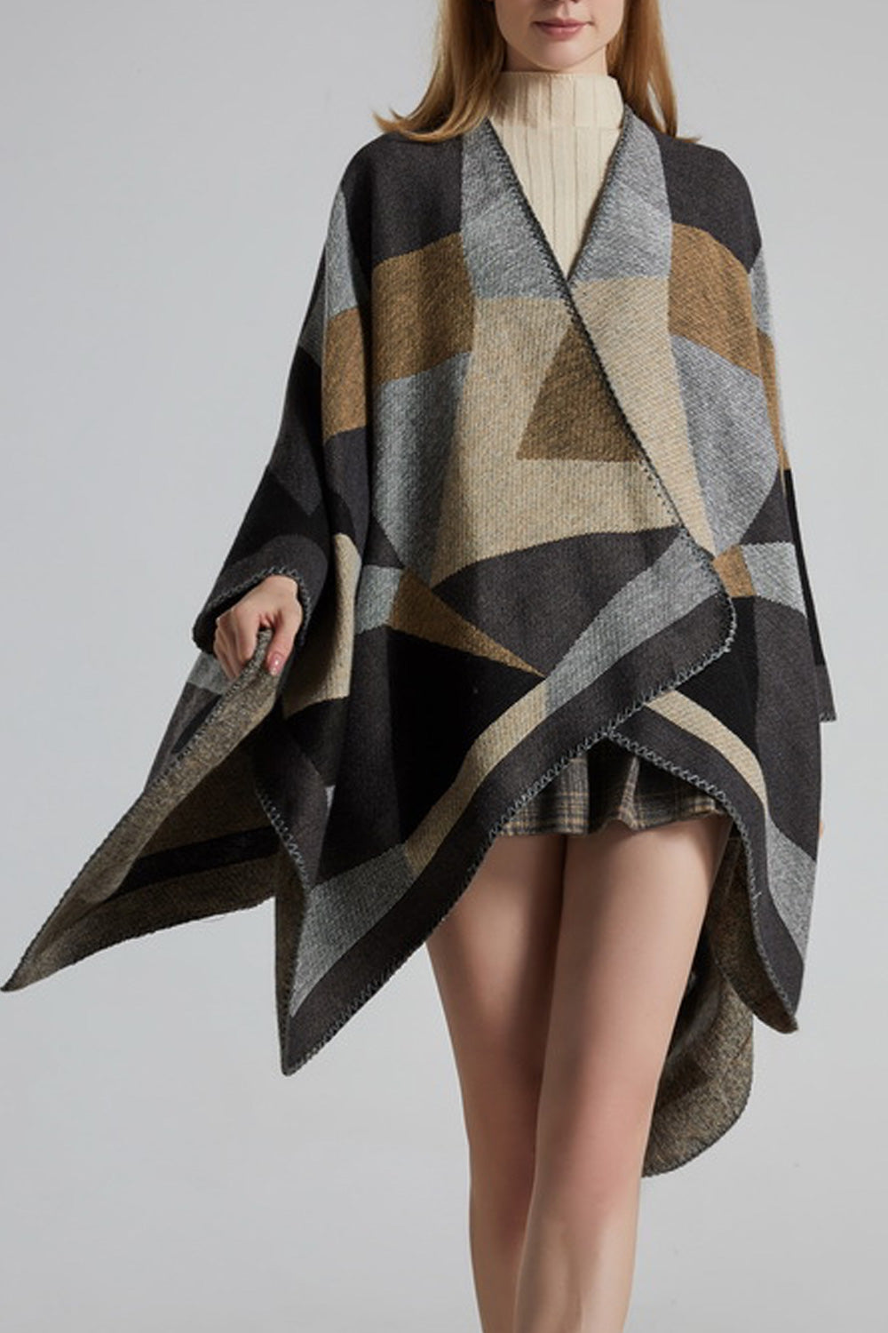Women Warm Cashmere Triangle Printed Fashionable Shawl