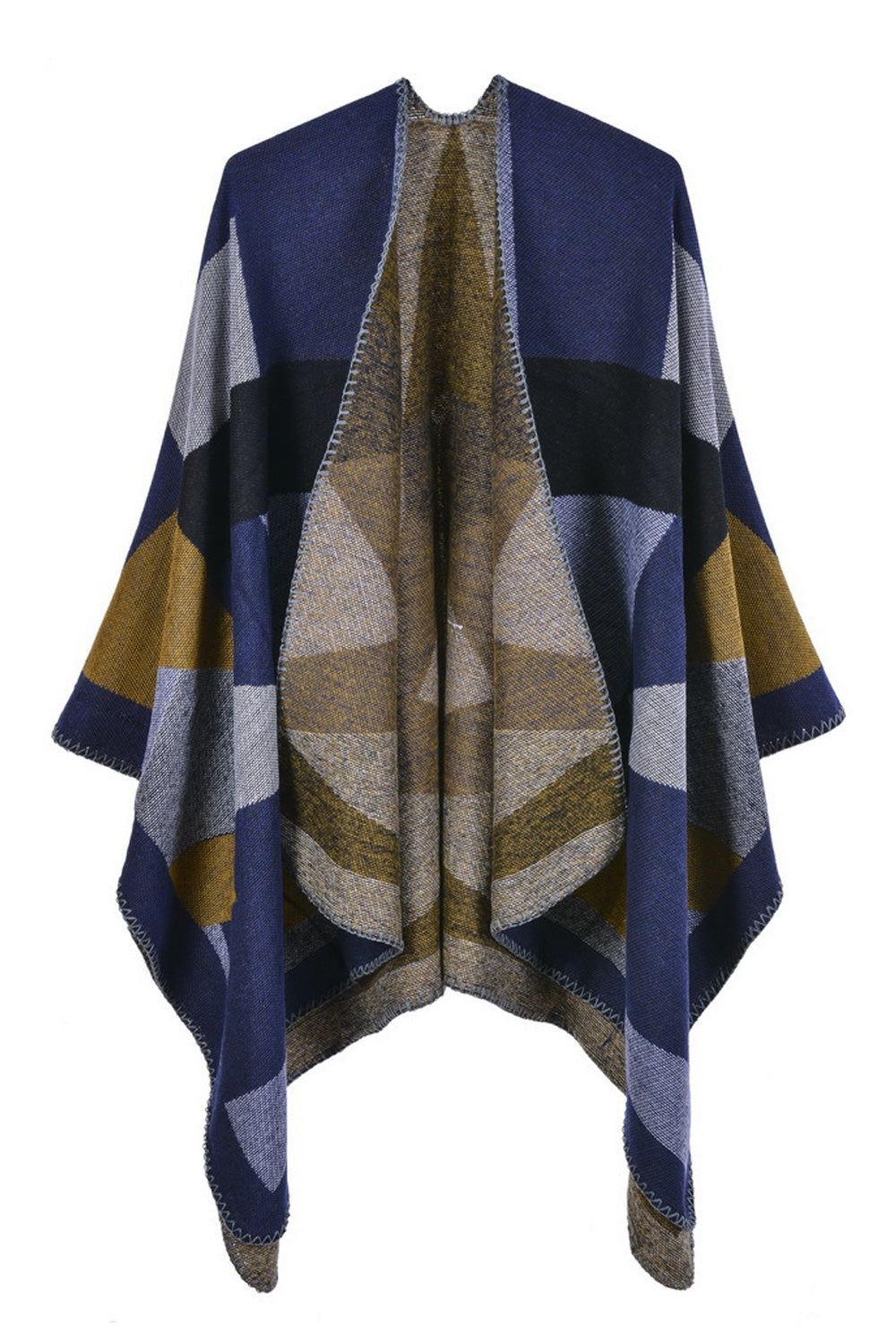 Women Warm Cashmere Triangle Printed Fashionable Shawl