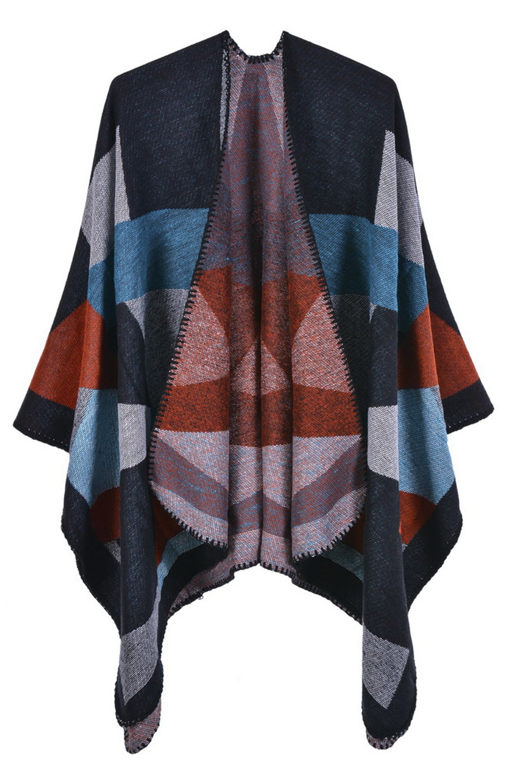 Women Warm Cashmere Triangle Printed Fashionable Shawl