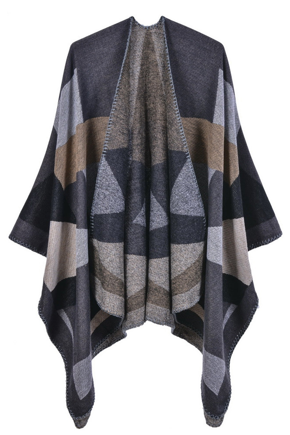 Women Warm Cashmere Triangle Printed Fashionable Shawl