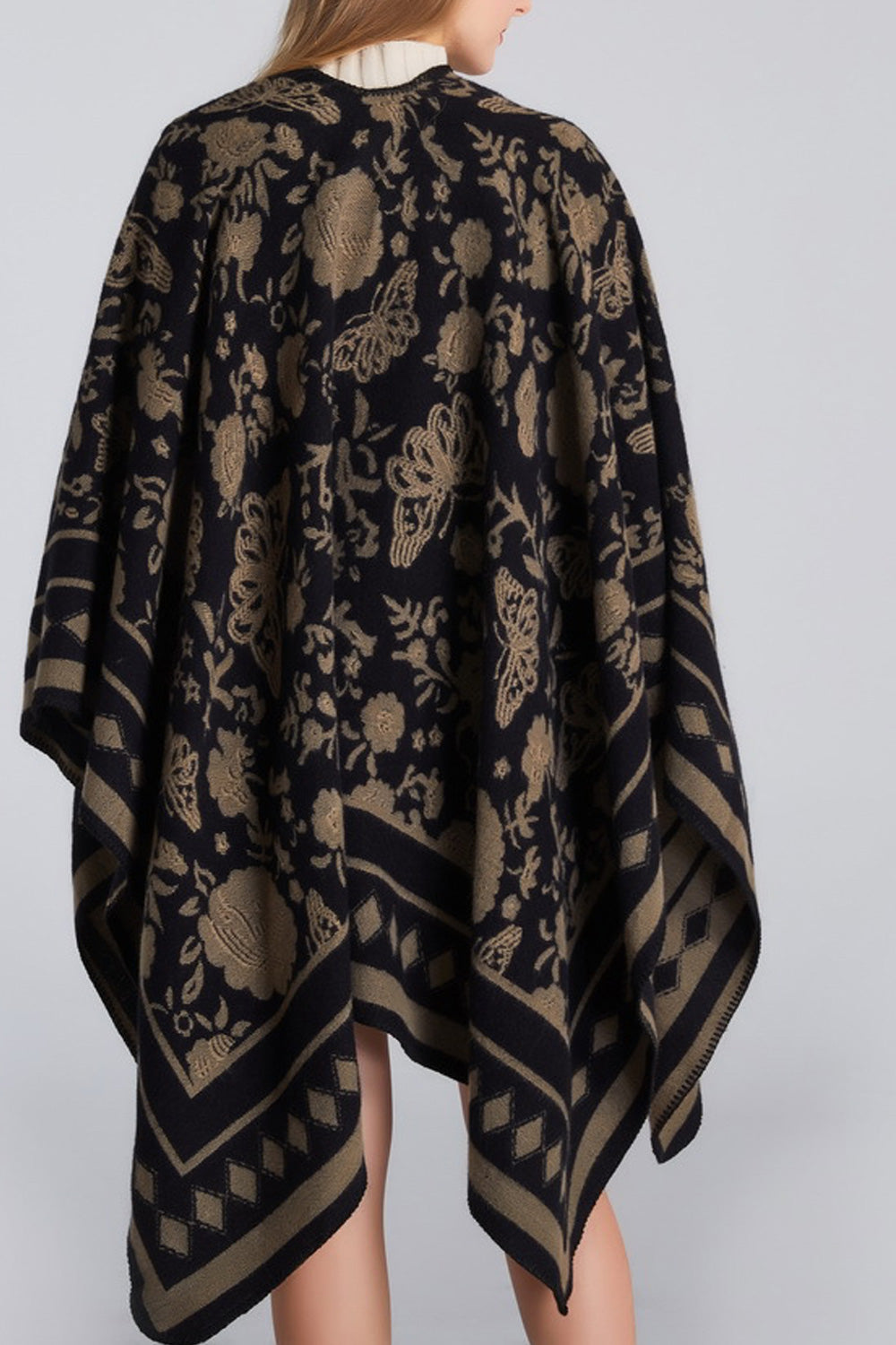 Women Stylish Flower Printed Warm Comfortable Shawl