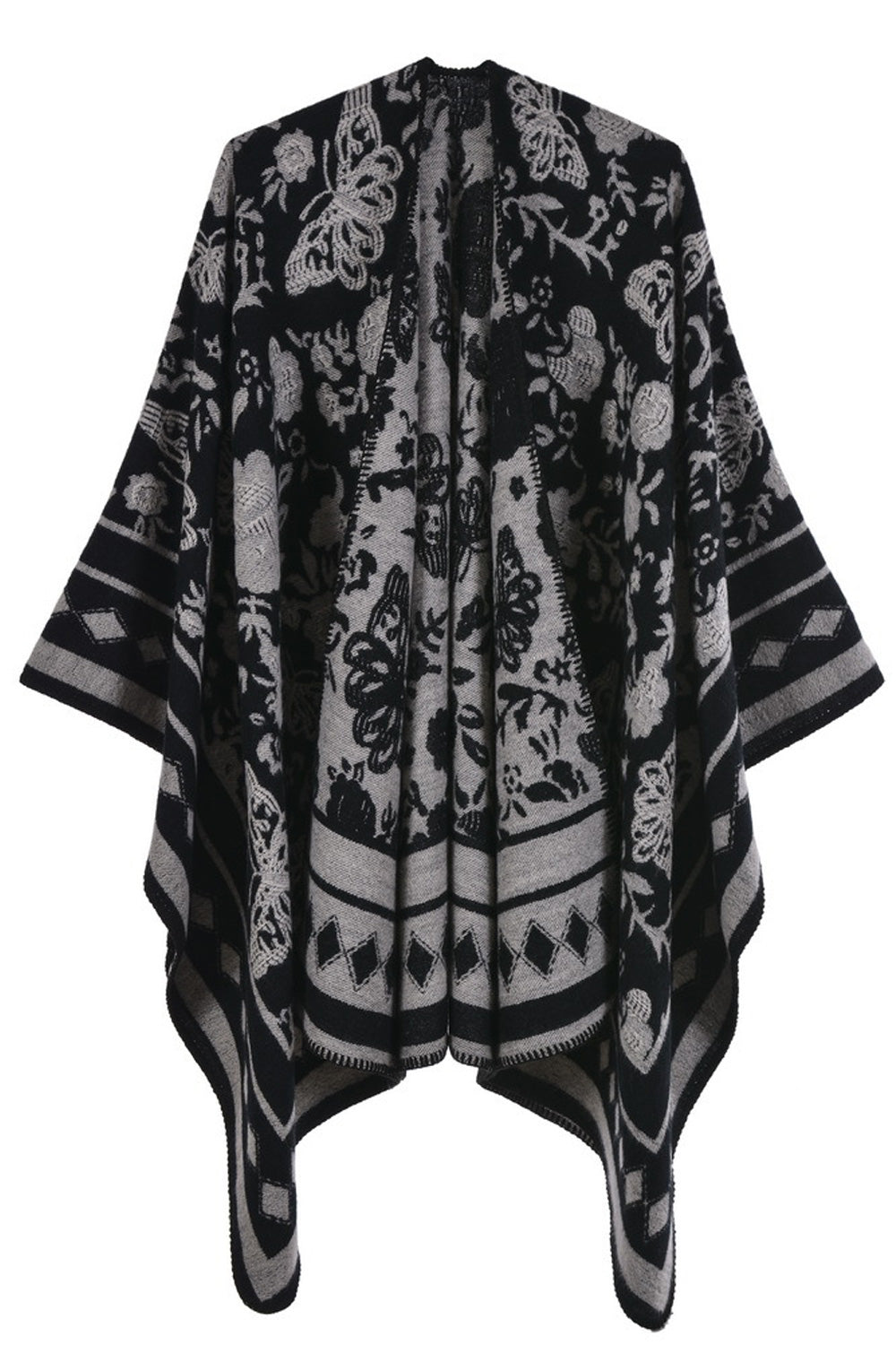 Women Stylish Flower Printed Warm Comfortable Shawl