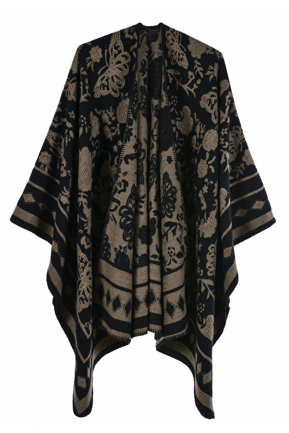 Women Stylish Flower Printed Warm Comfortable Shawl