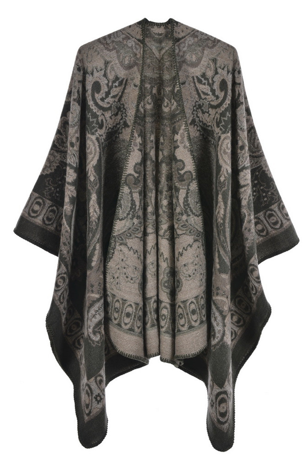 Women Beautiful Printed Pattern Cozy Cashmere Winter Shawl
