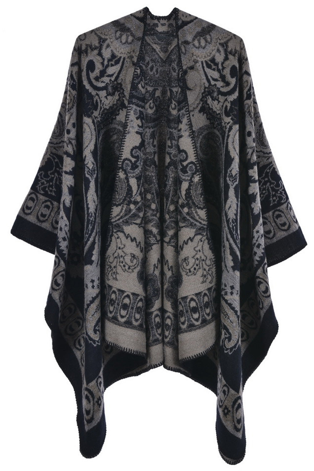 Women Beautiful Printed Pattern Cozy Cashmere Winter Shawl