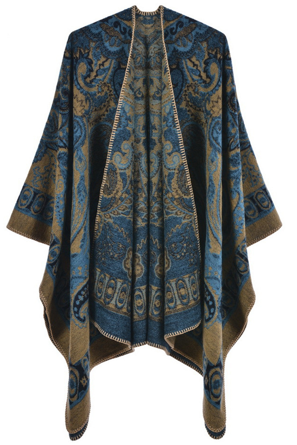Women Beautiful Printed Pattern Cozy Cashmere Winter Shawl