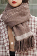 Women Fashionable Solid Colored Lightweight Perfect Muffler