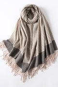 Women Cozy Fashionable Tassel Decoration Casual Muffler