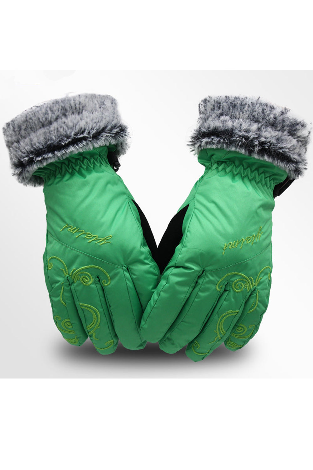 Women Soft Thick Motorcycle Riding Outdoor Windproof Ski Gloves