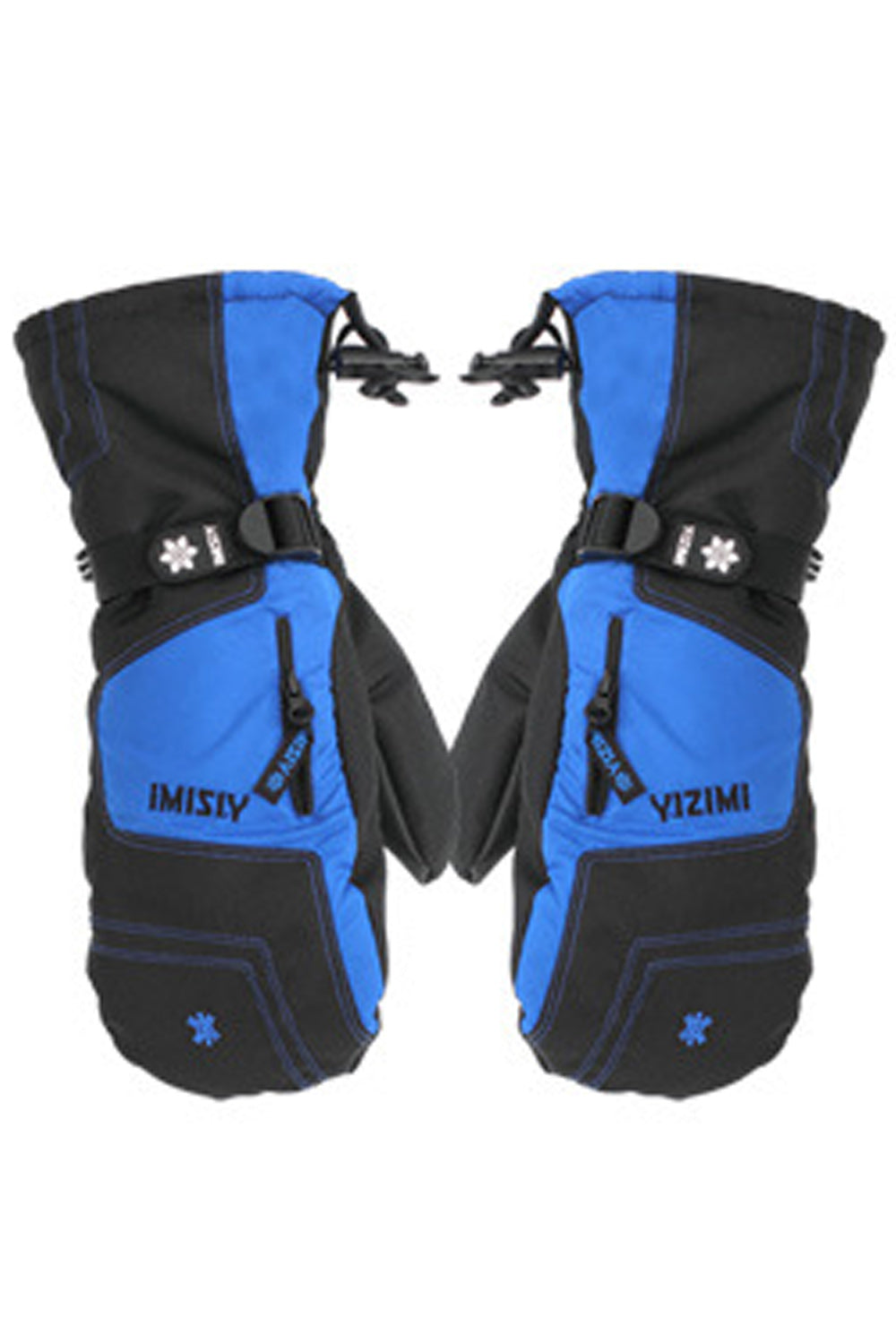 Women Thick Letter Embroidered Anti Skid Coldproof Warm Ski Gloves