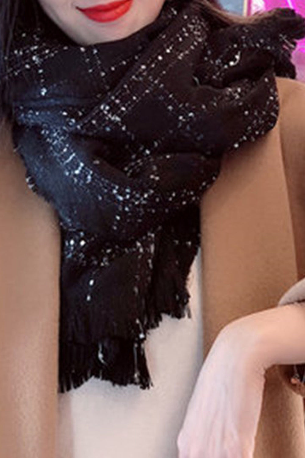 Women Long Length Soft Convenient Cashmere Winter Casual Muffler