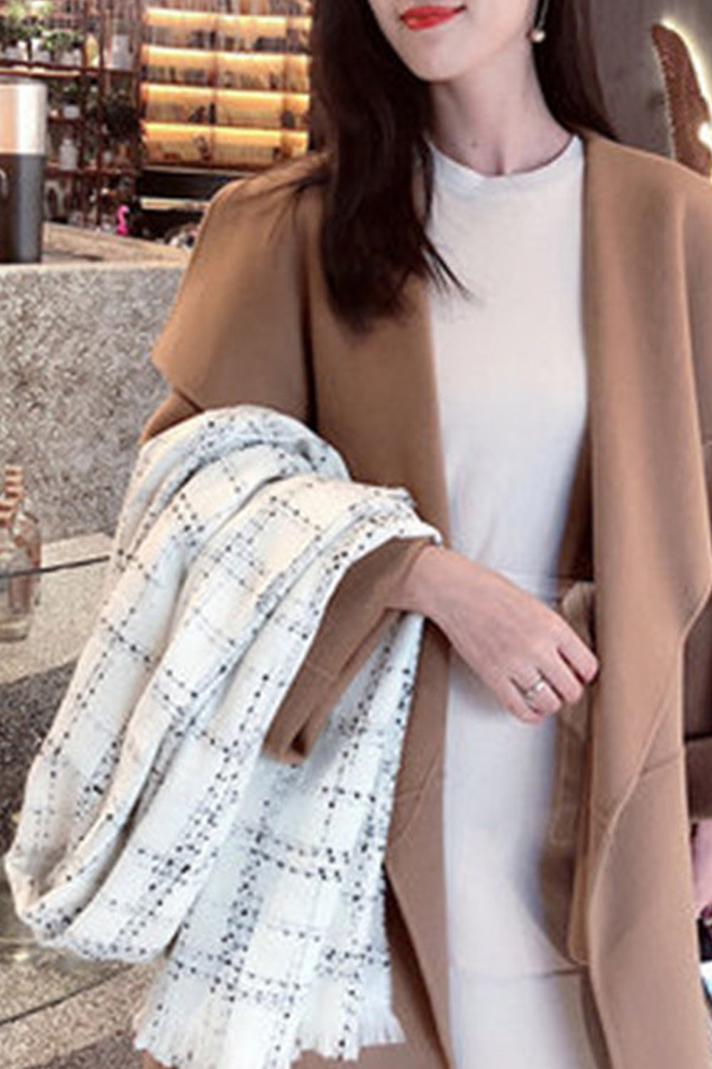 Women Long Length Soft Convenient Cashmere Winter Casual Muffler