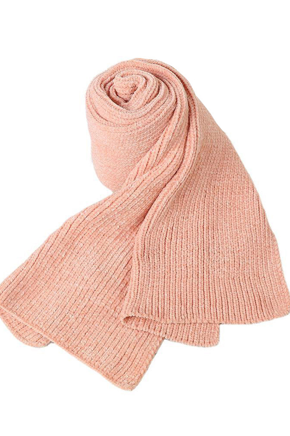 Women Pretty Solid Pattern Cozy Winter Muffler