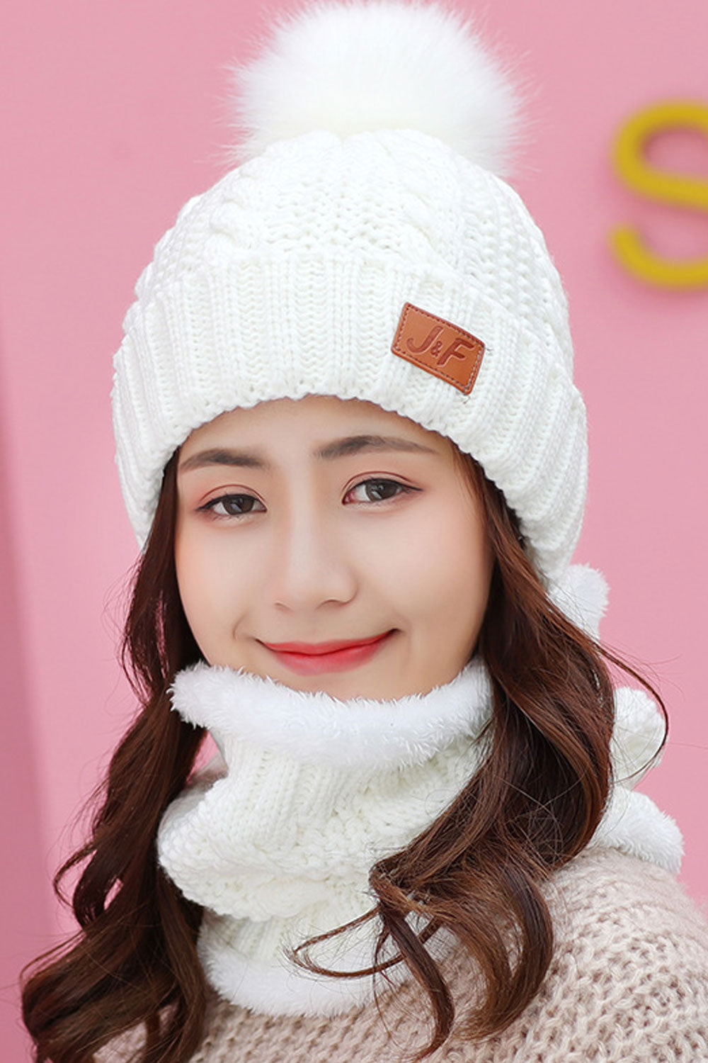 Women Cute Warm Earmuffs Windproof Knitted Hat