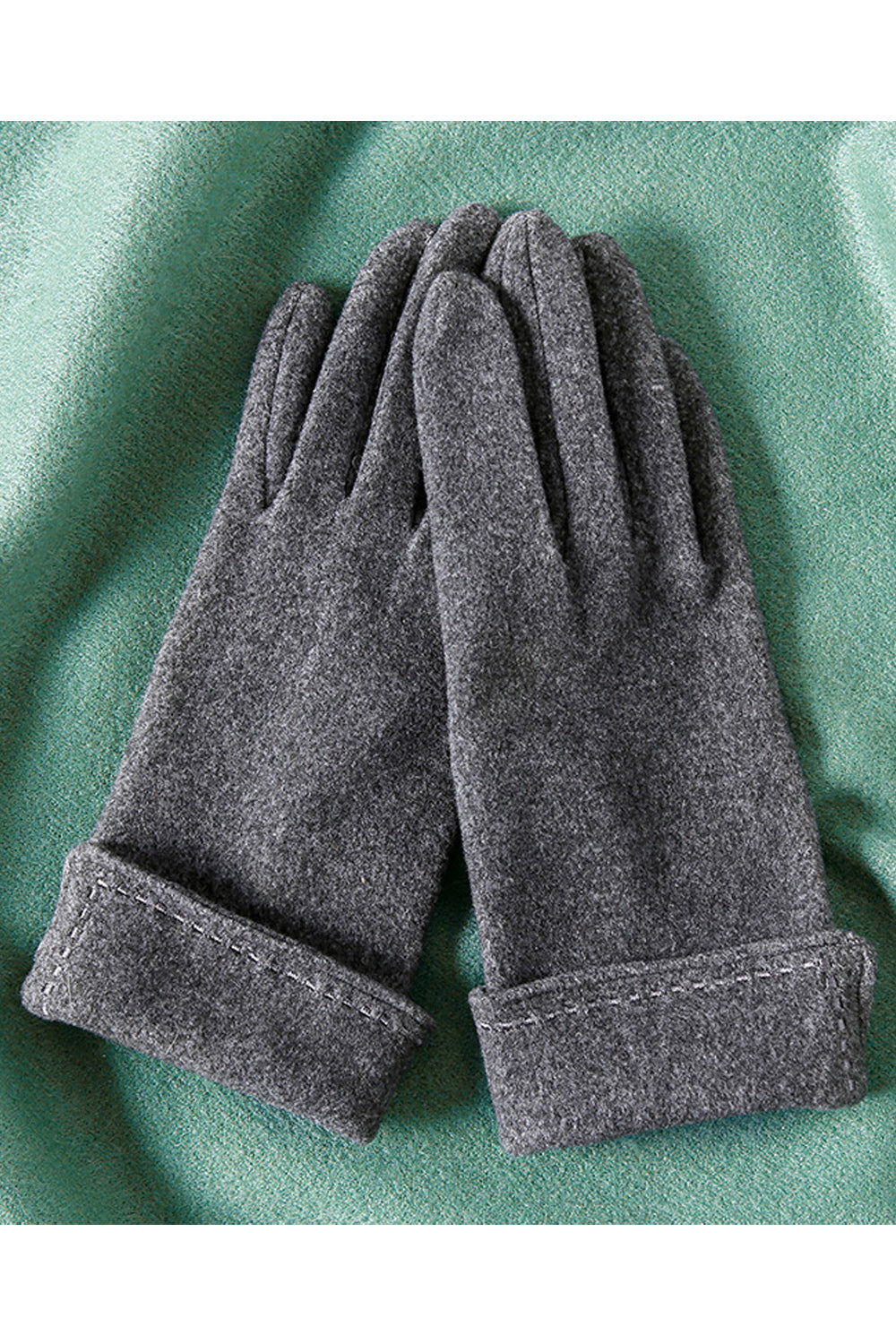 Women Elegant Styled Solid Colored Comfy Suede Gloves