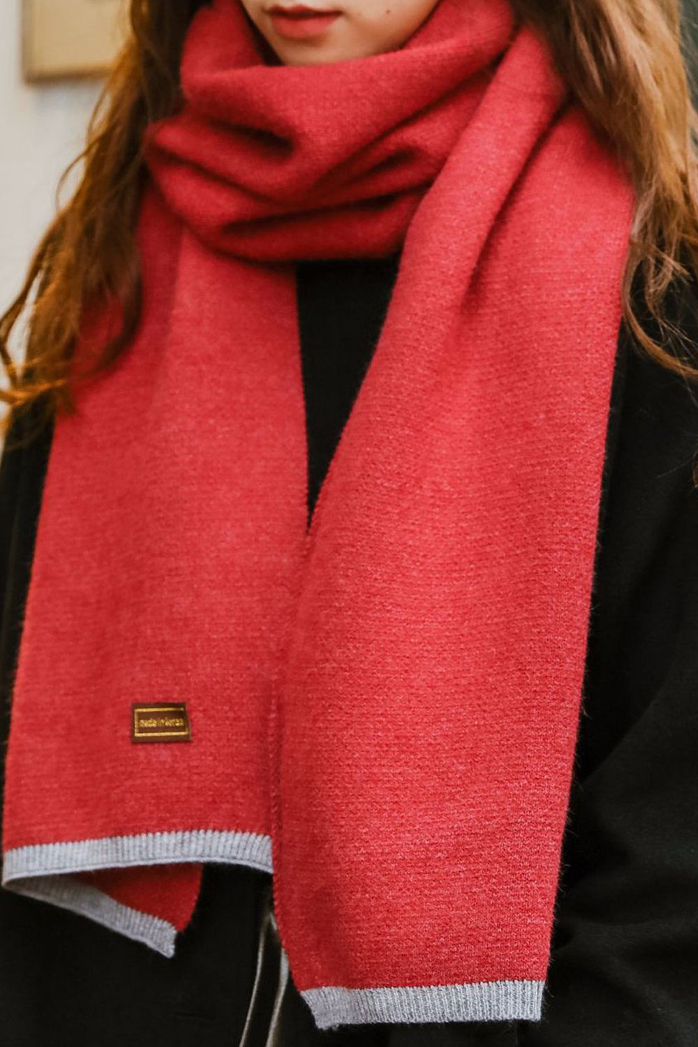 Women Pretty Solid pattern Cozy Lightweight Winter Lovely Muffler