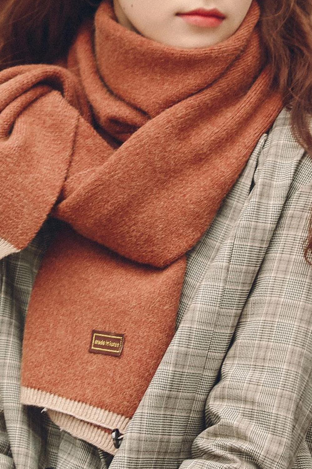 Women Pretty Solid pattern Cozy Lightweight Winter Lovely Muffler
